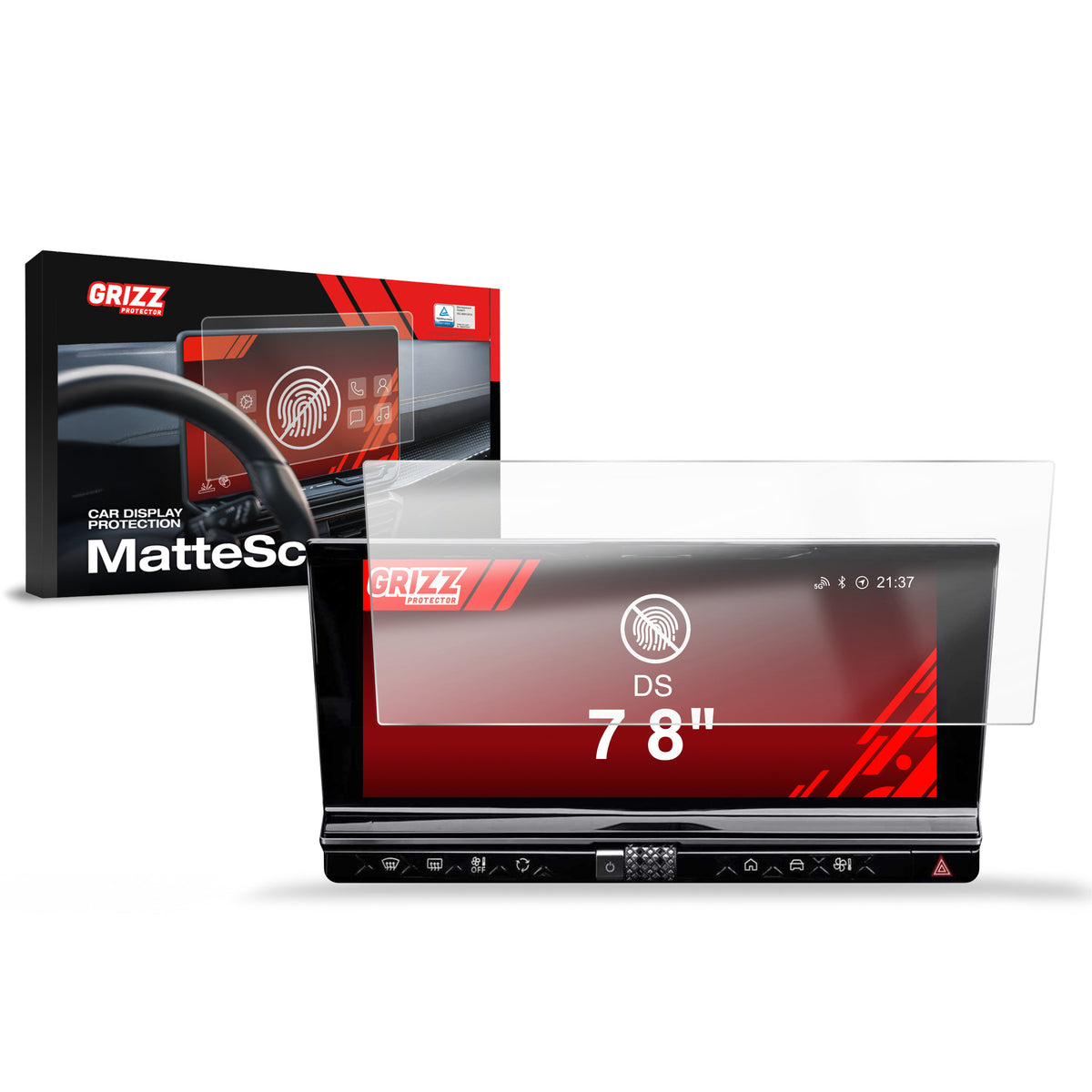 Matte Autodisplayfolie für DS7 (2017-2022), Grizz Protector