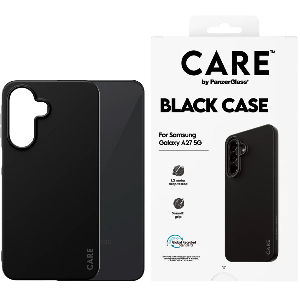 Handyhülle für Galaxy A27 5G, CARE by PanzerGlass TPU Case, Schwarz