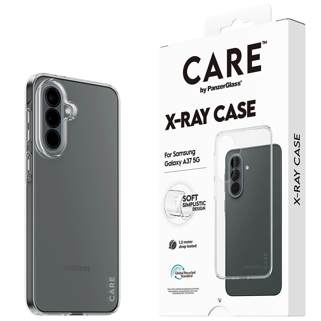 Handyhülle für Galaxy A37 5G, CARE by PanzerGlass X-Ray, Transparent
