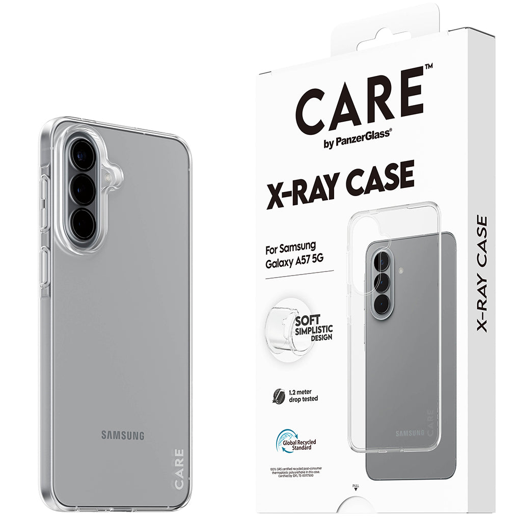 Handyhülle für Galaxy A57 5G, CARE by PanzerGlass X-Ray, Transparent