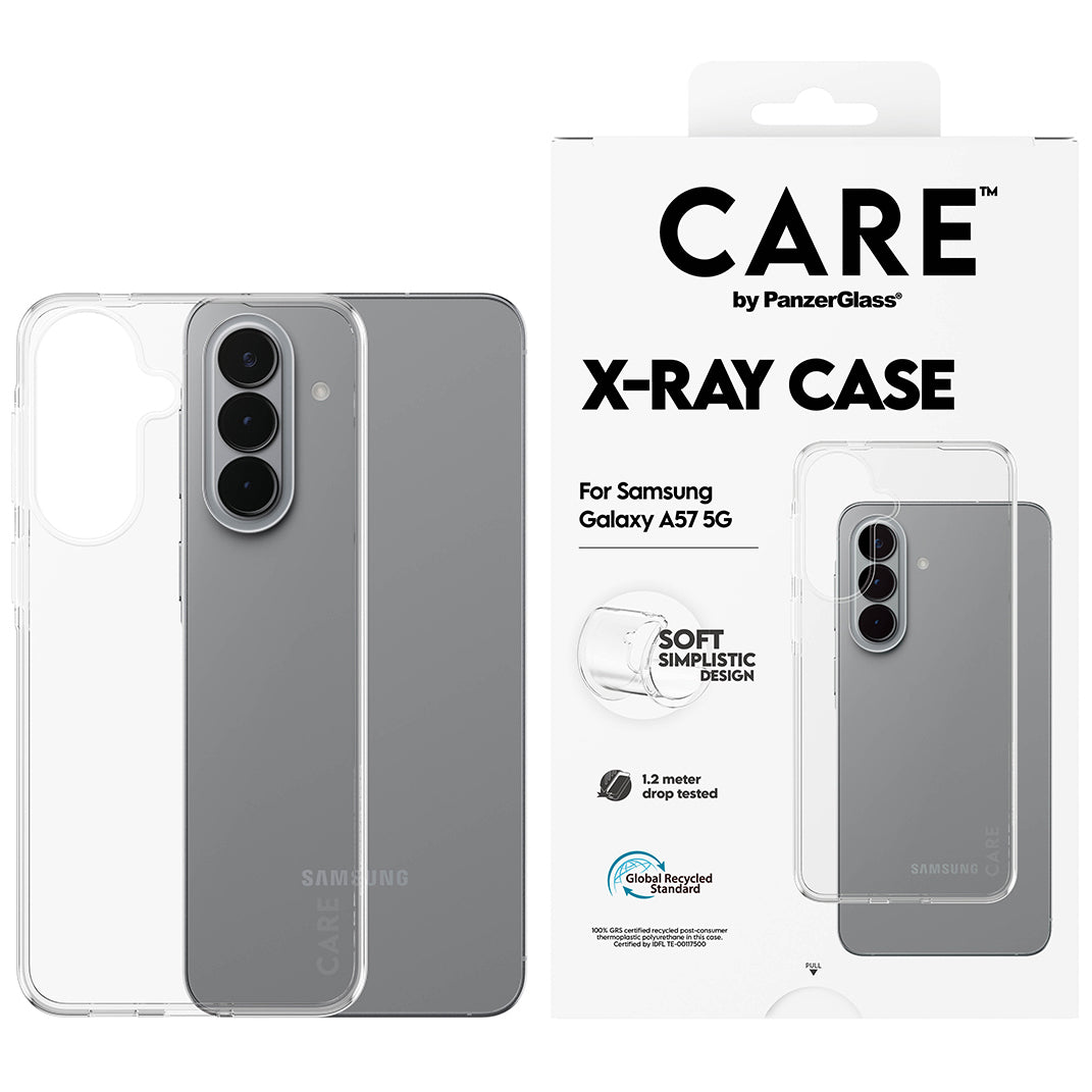 Handyhülle für Galaxy A57 5G, CARE by PanzerGlass X-Ray, Transparent