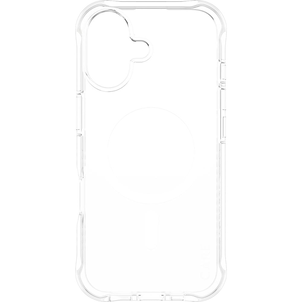 Handyhülle für iPhone 17, CARE by PanzerGlass Fashionable Samba MagSafe, Transparent und Weiß