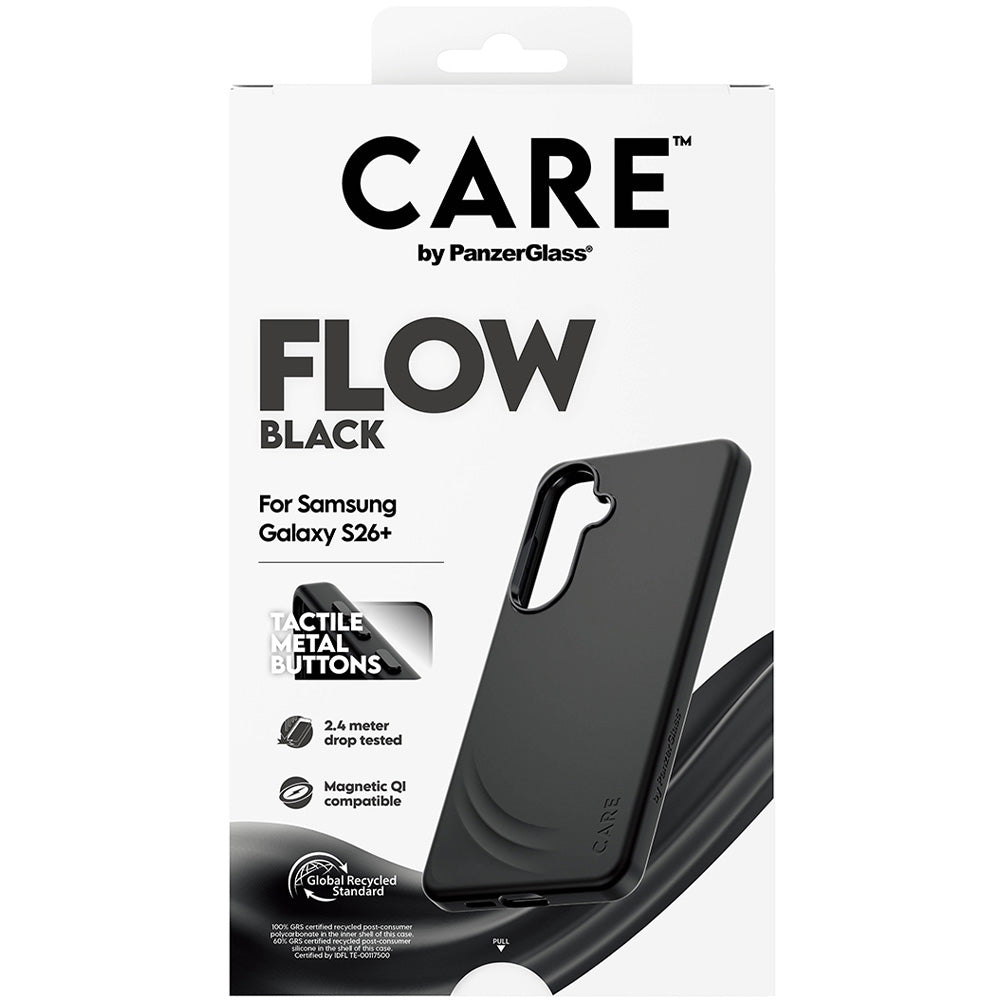 Handyhülle für Galaxy S26 Plus, CARE by PanzerGlass Flow mit MagSafe, Schwarz