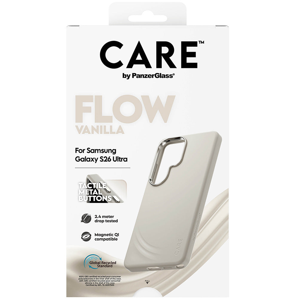Handyhülle für Galaxy S26 Ultra, CARE by PanzerGlass Flow mit MagSafe, Beige