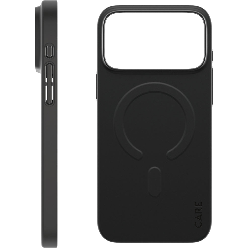 Handyhülle für iPhone 17 Pro Max, CARE by PanzerGlass SL1M mit MagSafe, Schwarz