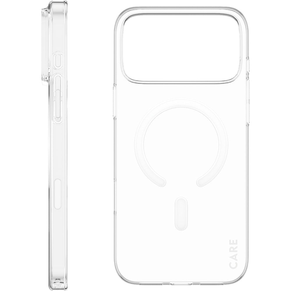 Handyhülle für iPhone 17 Pro Max, CARE by PanzerGlass SL1M mit MagSafe, Transparent