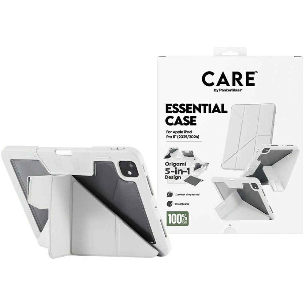 Schutzhülle für iPad Pro 11" 2025 / 2024, CARE by PanzerGlass TPU Essential Case, Hellgrau-Transparent