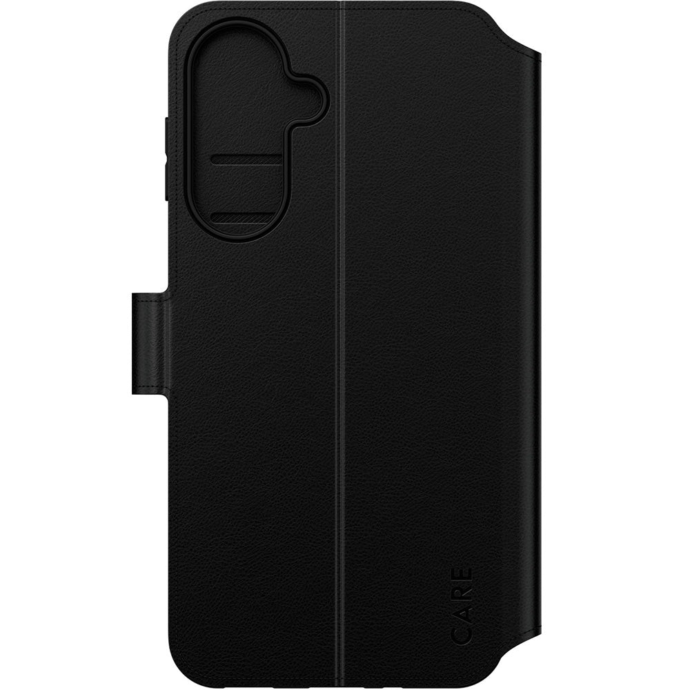 Handyhülle mit Klappe für Galaxy A27 5G, Care by PanzerGlass Wallet Case with Kickstand, Schwarz
