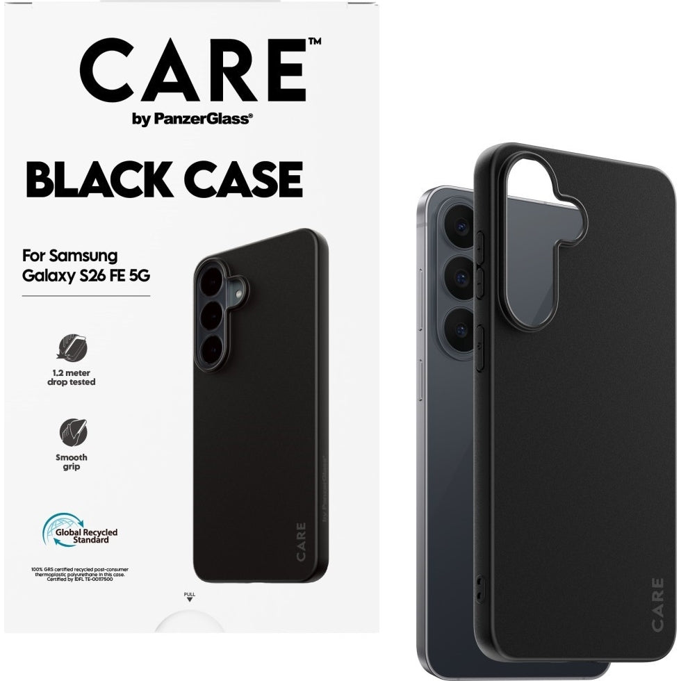 Handyhülle für Galaxy S26 FE, CARE by PanzerGlass TPU Case, Schwarz (2/5)