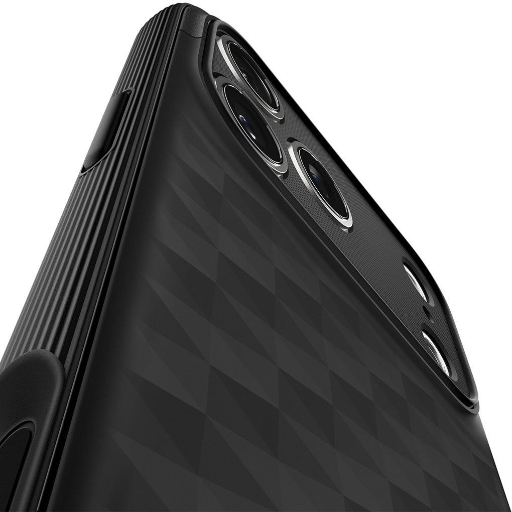 Handyhülle für iPhone 17 Pro Max, Spigen Parallax S Mag mit MagSafe, Schwarz