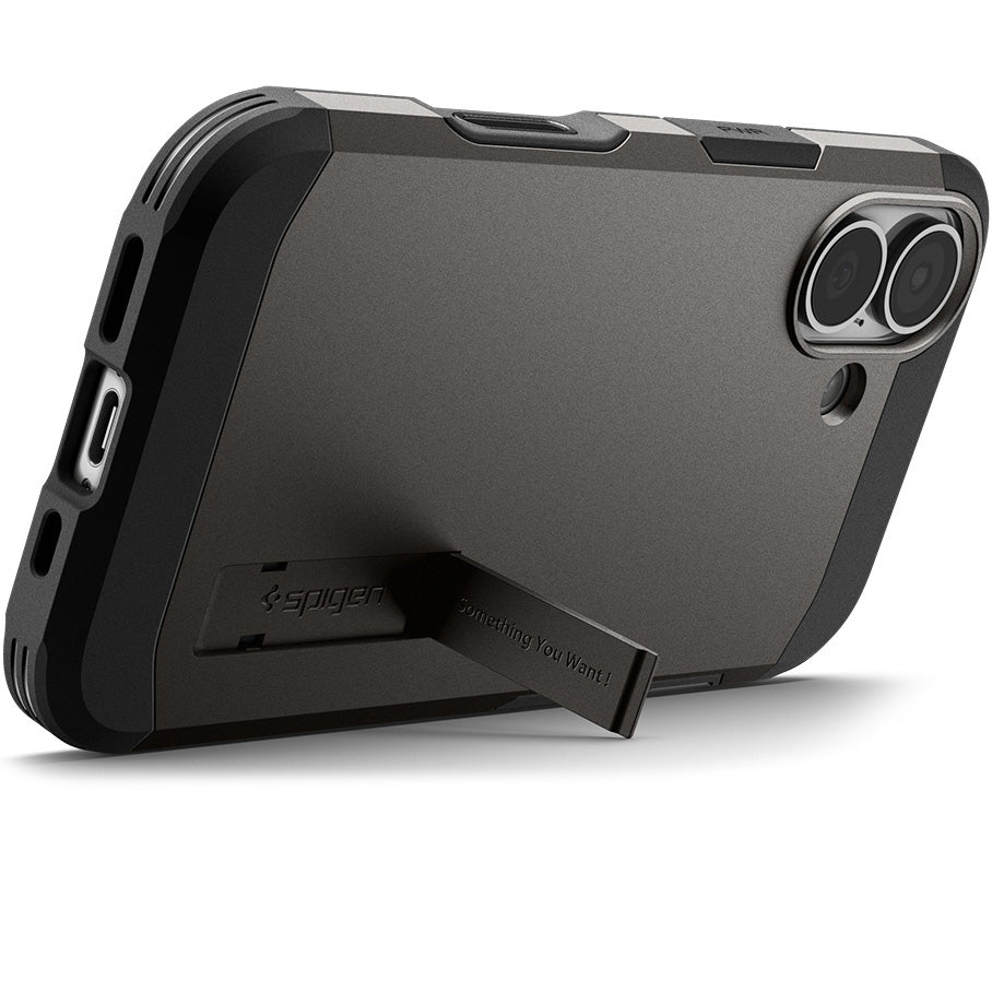 Handyhülle für iPhone 17, Spigen Tough Armor T Mag (CC) mit MagSafe, Rotguss