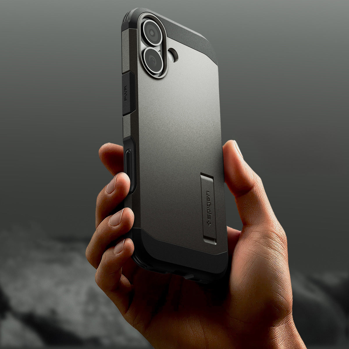 Handyhülle für iPhone 17, Spigen Tough Armor T Mag (CC) mit MagSafe, Rotguss