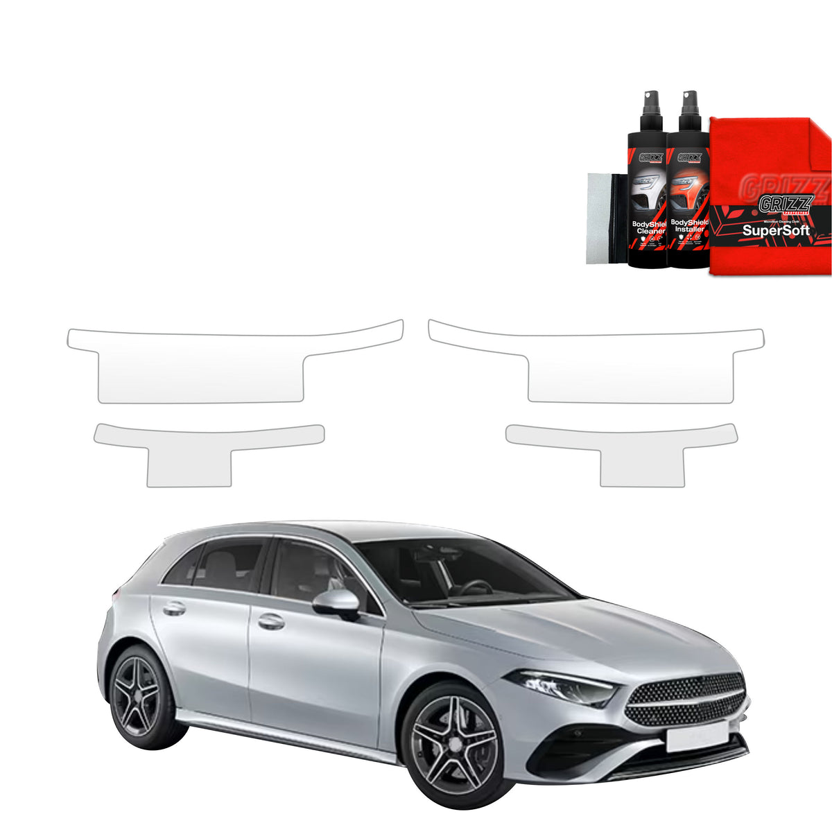 4in1 Schutzfolie Grizz Protector für Schweller - Mercedes A Klasse W177 (2018-2026)