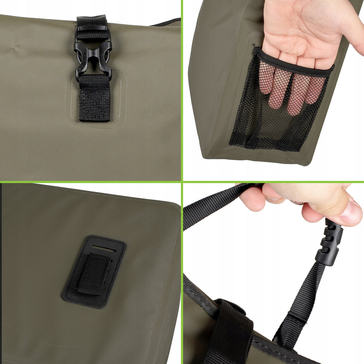 Fahrradtasche für den Gepäckträger, Vayox VA0444G 25L, Grün