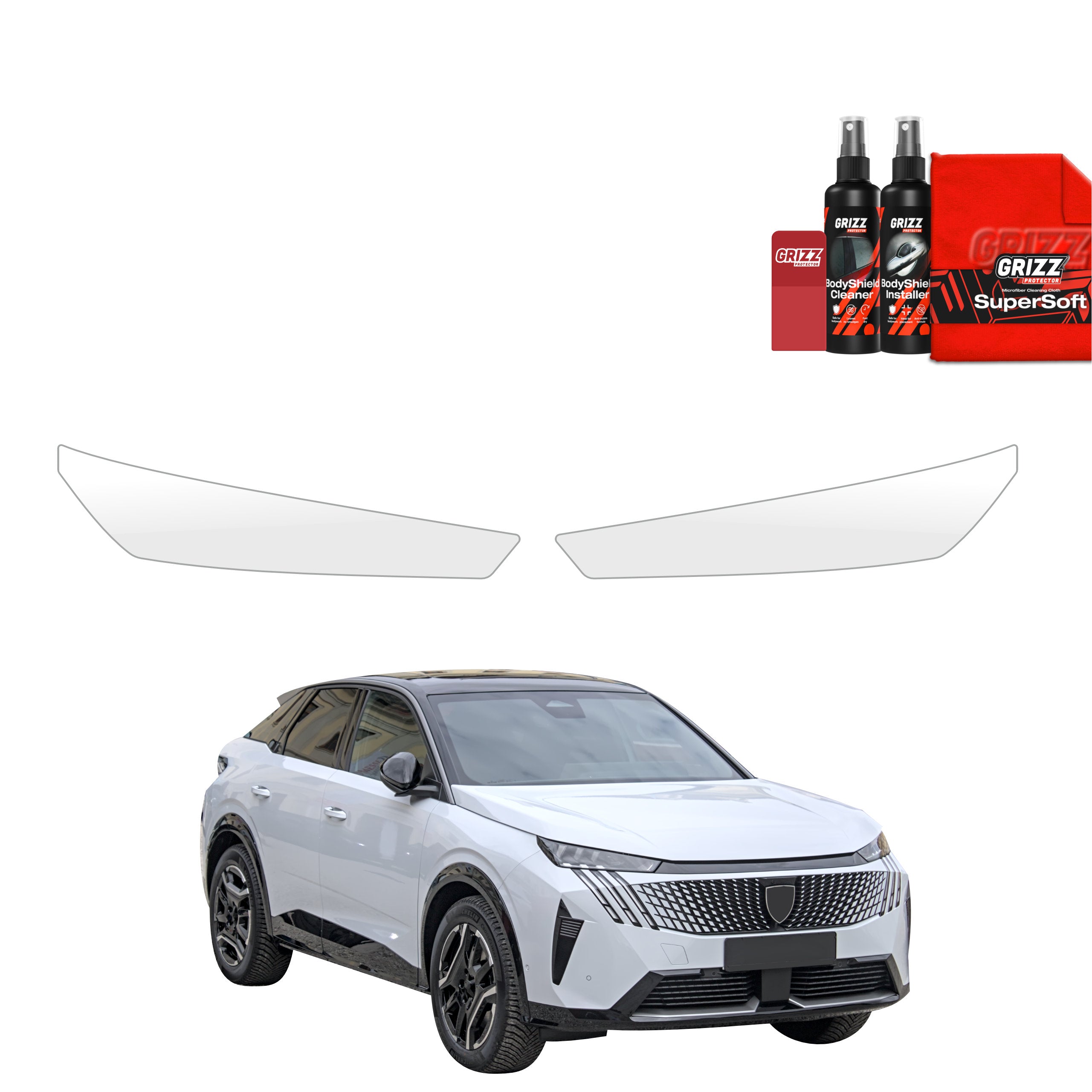 2in1 Schutzfolie Grizz Protector für Scheinwerfer - Peugeot 3008 (2024-2026)