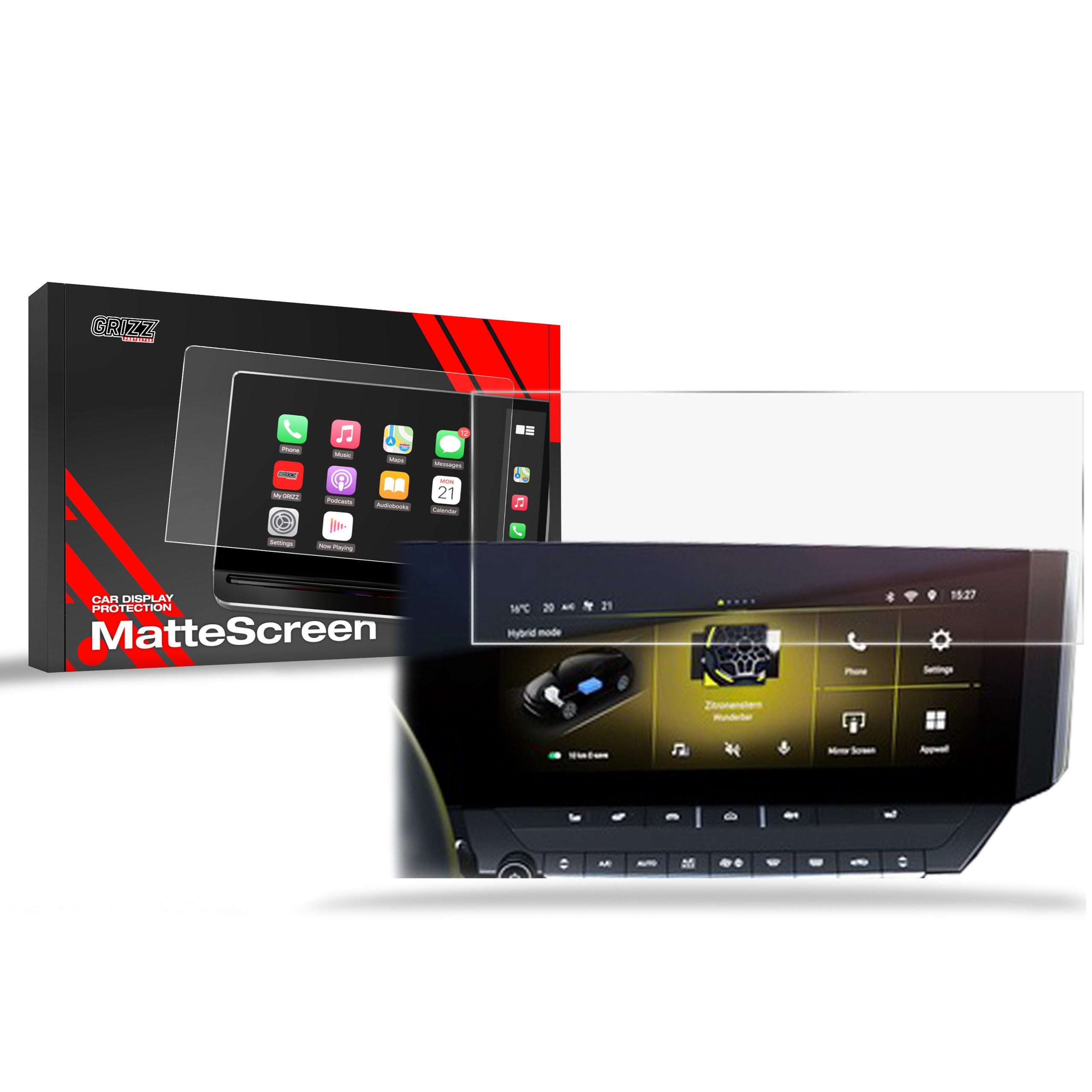 Matte Autodisplayfolie für Opel Astra L Pure Panel 10" (2021-2026), Grizz Protector