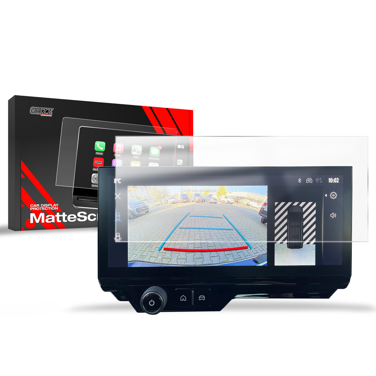 Matte Autodisplayfolie für Peugeot Partner 3 10" (2023-2026), Grizz Protector