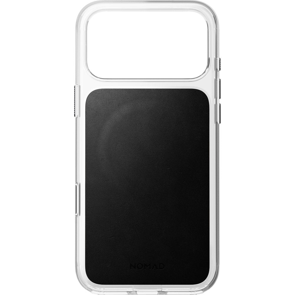 Handyhülle aus Naturleder für iPhone 18 Pro Max / 17 Pro Max, Nomad Modern Leather Case Horween Series mit MagSafe, Transparent und Schwarz (4/9)