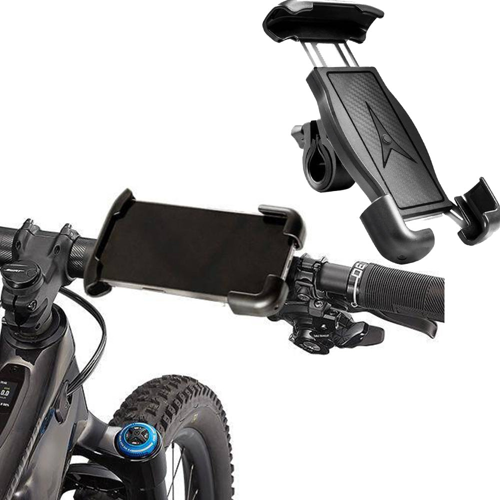 Fahrrad-/Motorradhalterung für Handy am Lenker, Crong Bikeclip Enduro, Schwarz