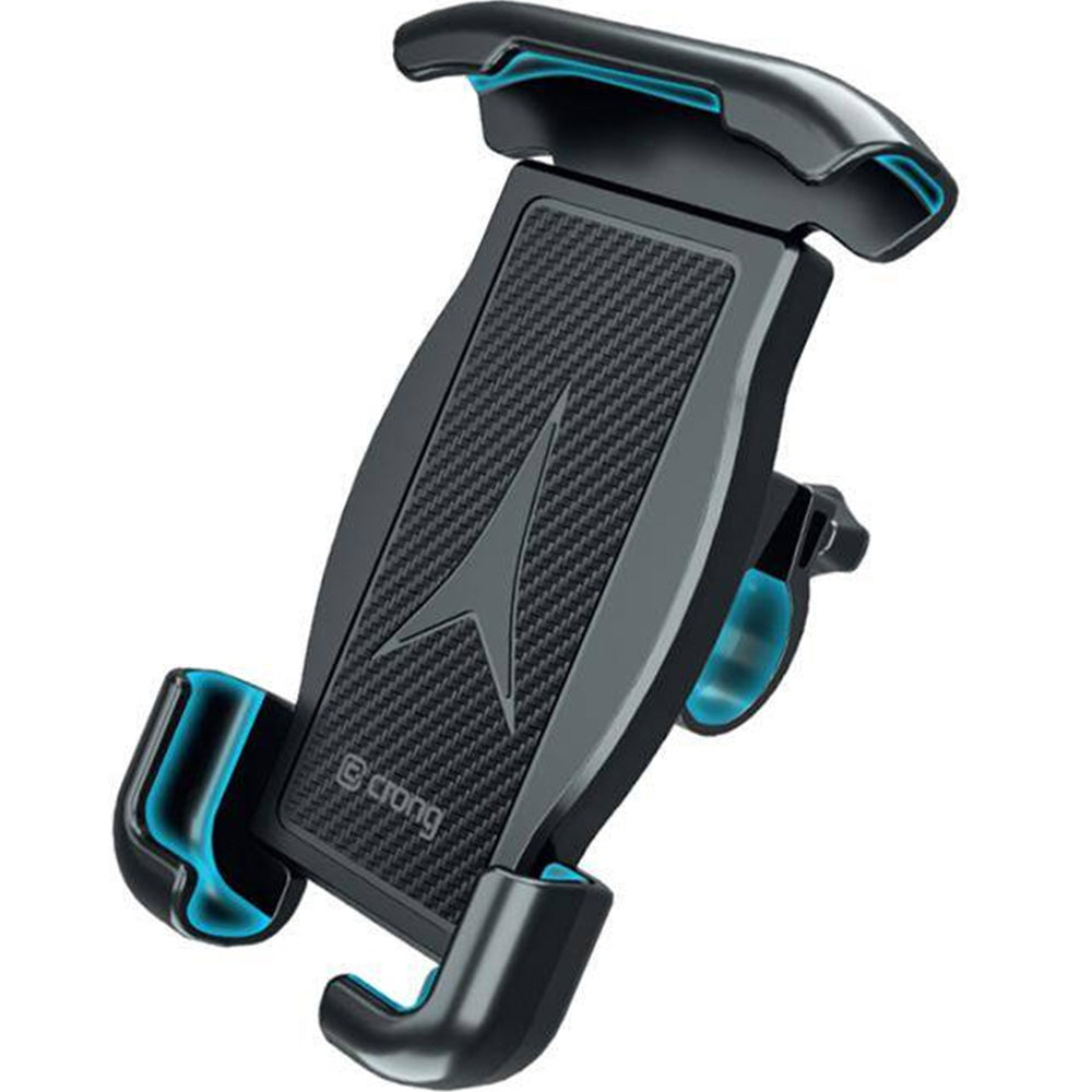 Fahrrad-/Motorradhalterung für Handy am Lenker, Crong Bikeclip Enduro, Schwarz