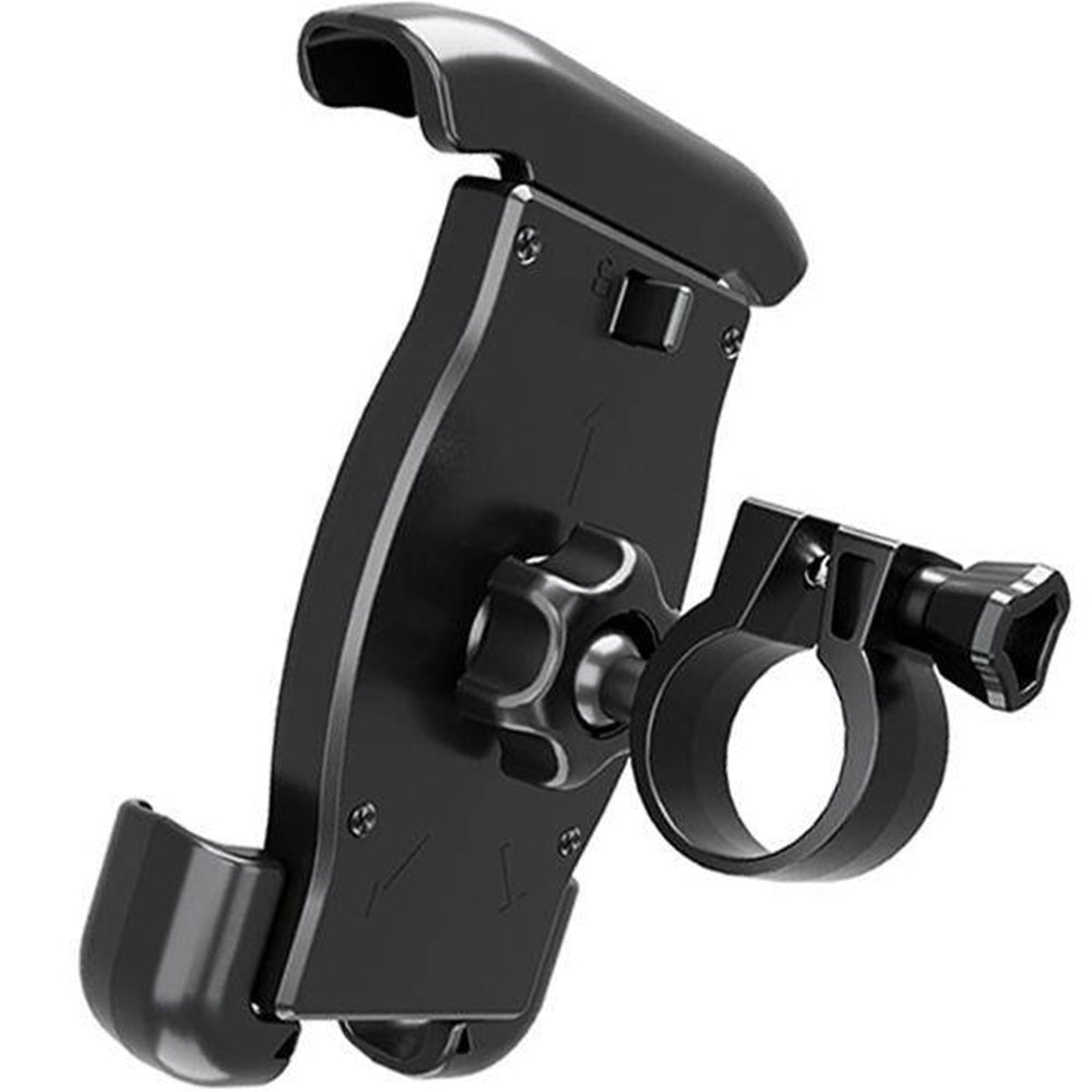 Fahrrad-/Motorradhalterung für Handy am Lenker, Crong Bikeclip Enduro, Schwarz