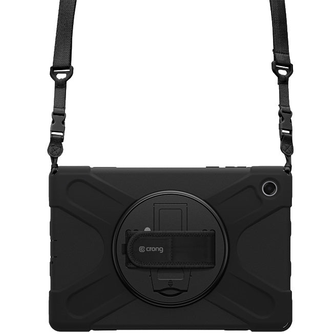Hülle gepanzert für Galaxy Tab A11 Plus, Crong Defender Plus, schwarz