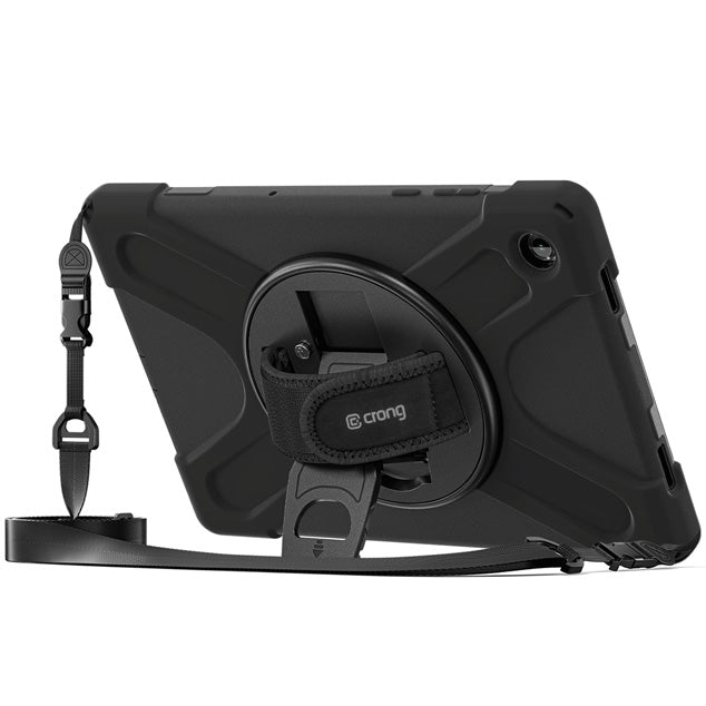 Hülle gepanzert für Galaxy Tab A11 Plus, Crong Defender Plus, schwarz