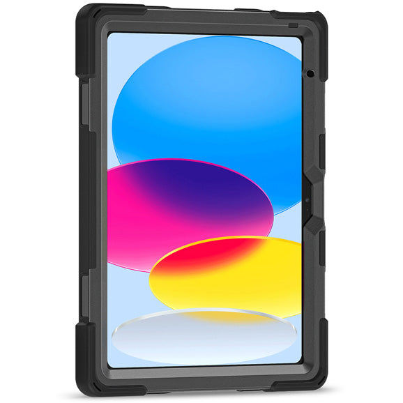 Hülle mit Schulterriemen für iPad Air 11'' A16 2025 / 10.9 2022, Crong Defender Plus, schwarz