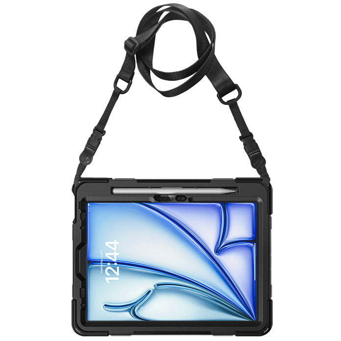Hülle gepanzert für iPad Air 11" / 10.9" 2020-2026 / Pro 11" 2018-2022, Crong Defender Plus, schwarz