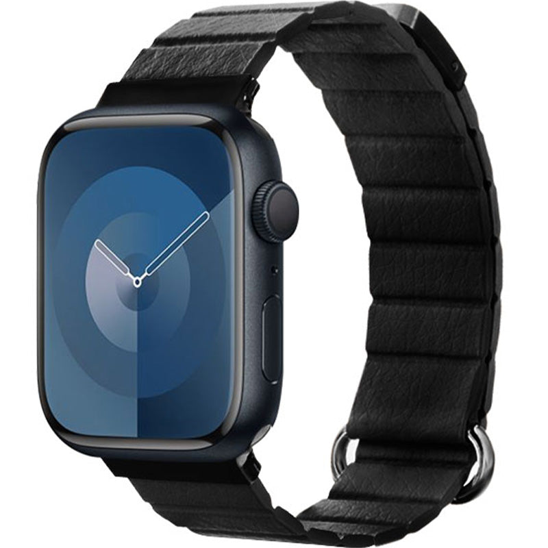 Armband für Apple Watch 49/46/45/44 mm, Crong Eclipse, Schwarz