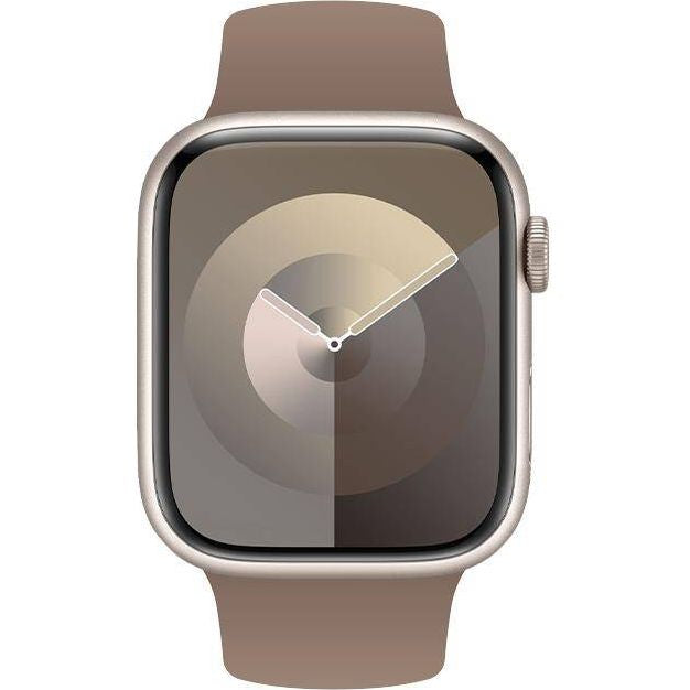 Armband für Apple Watch 38/40/41/42 mm, Crong Sport Liquid Band, Braun