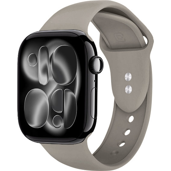 Armband für Apple Watch 38/40/41/42 mm, Crong Sport Liquid Band, Grau