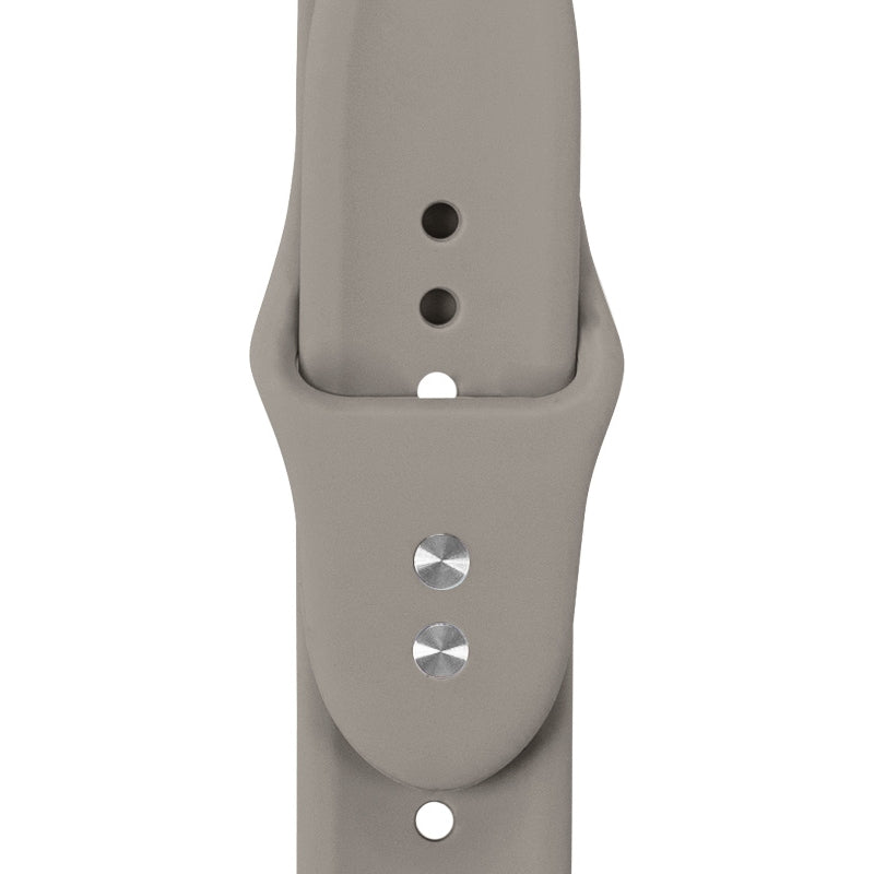 Armband für Apple Watch 38/40/41/42 mm, Crong Sport Liquid Band, Grau