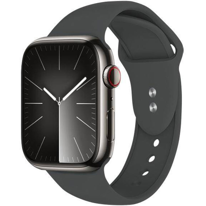 Armband für Apple Watch 49/46/45/44 mm, Crong Liquid Band, Graphit