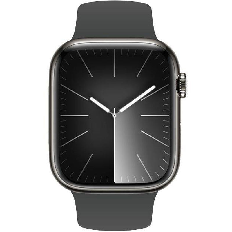 Armband für Apple Watch 49/46/45/44 mm, Crong Liquid Band, Graphit