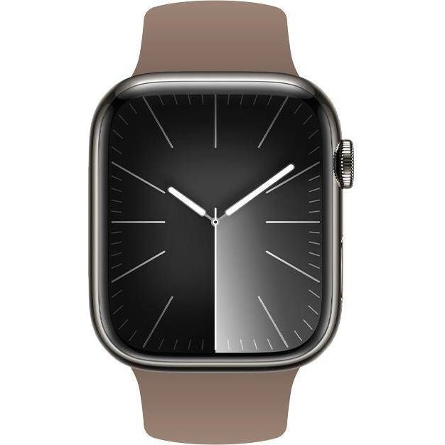 Armband für Apple Watch 49/46/45/44 mm, Crong Sport Liquid Band, Braun