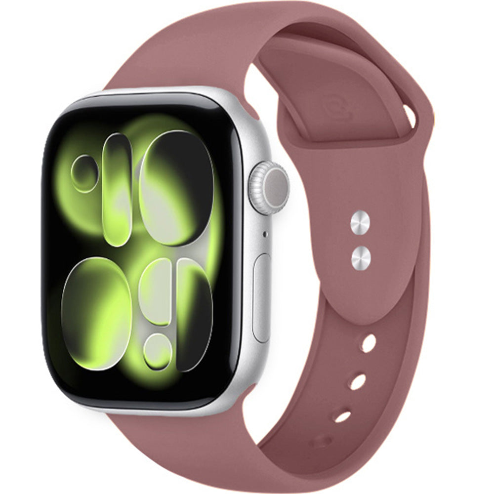 Armband für Apple Watch 42/41/40/38 mm, Crong Liquid Band, Dunkelrosa