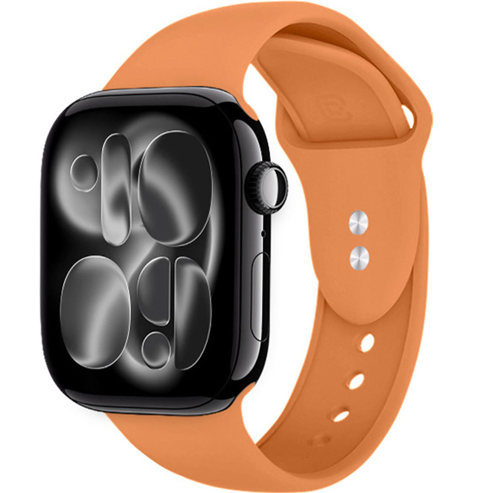Armband für Apple Watch 42/41/40/38 mm, Crong Liquid Band, Orange