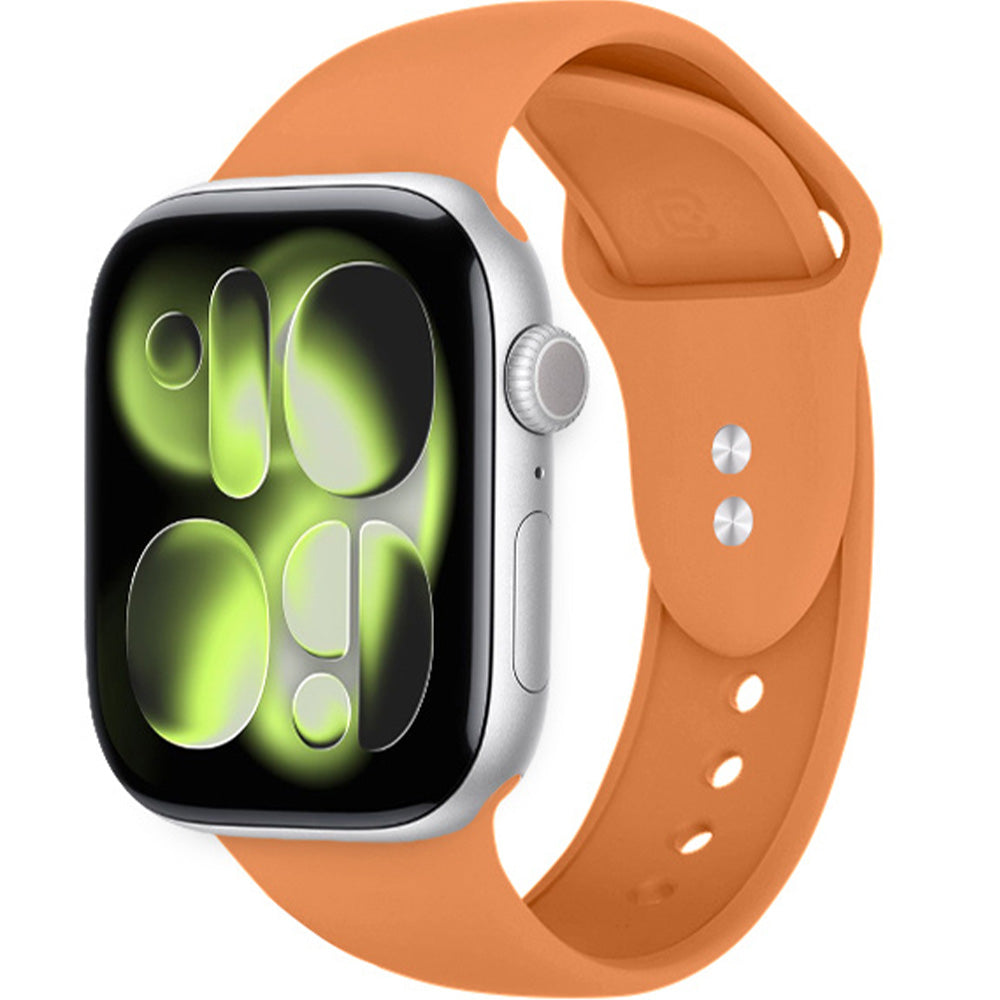 Armband für Apple Watch 42/41/40/38 mm, Crong Liquid Band, Orange