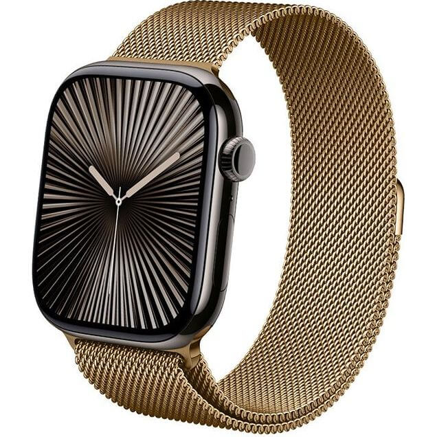 Armband für Apple Watch 49/46/45/44/42 mm, Crong Milano Steel Band, Rosegold