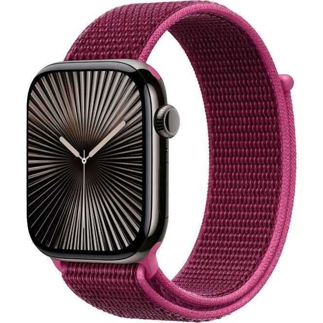 Armband Crong Nylon für Apple Watch 42/41/40/38 mm, Magentarot