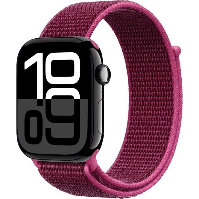 Armband Crong Nylon für Apple Watch 42/41/40/38 mm, Magentarot