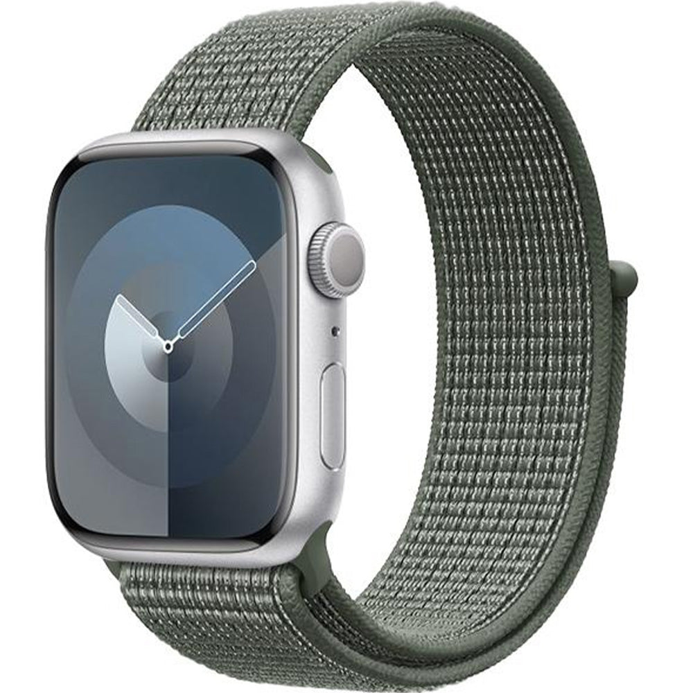 Armband für Apple Watch 42/41/40/38 mm, Crong Nylon, Dunkelgrün
