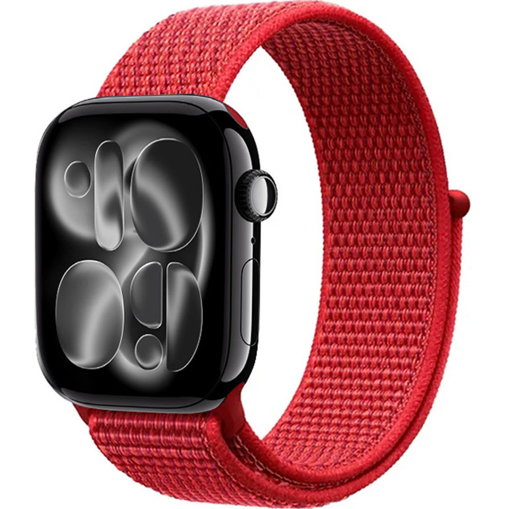 Armband für Apple Watch 42/41/40/38 mm, Crong Nylon, Rot