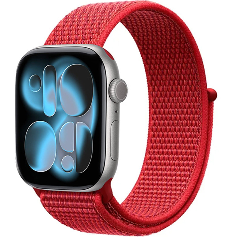 Armband für Apple Watch 42/41/40/38 mm, Crong Nylon, Rot