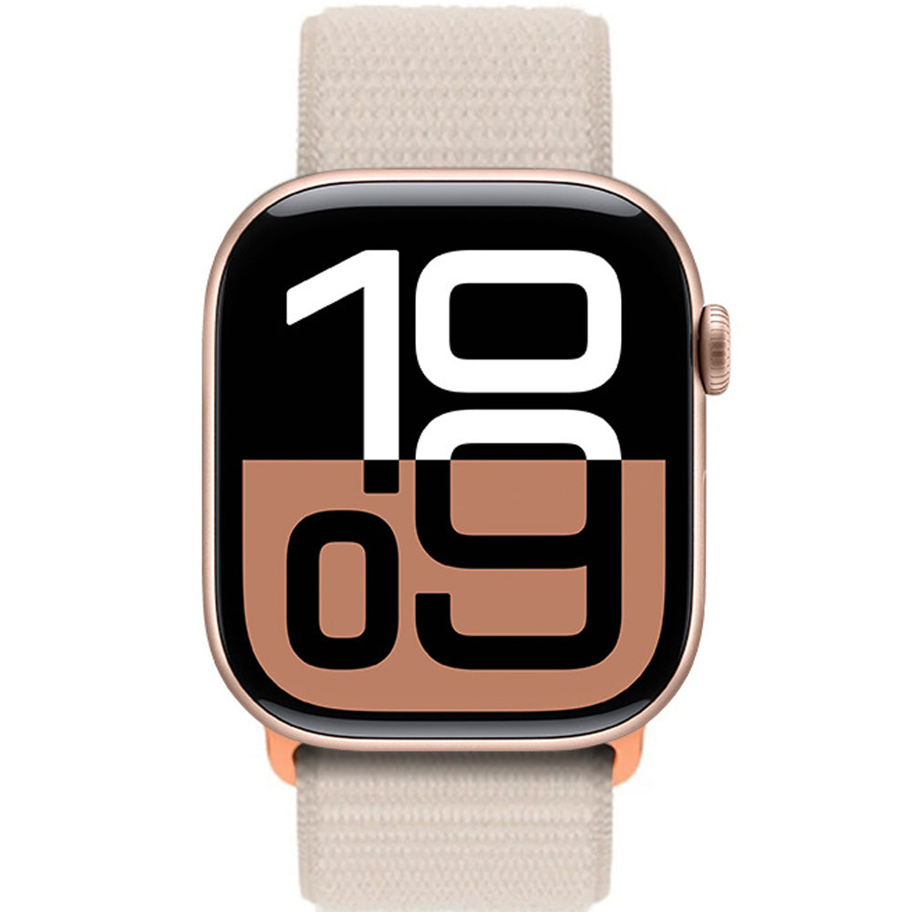 Armband für Apple Watch 42/41/40/38 mm, Crong Nylon, Beige