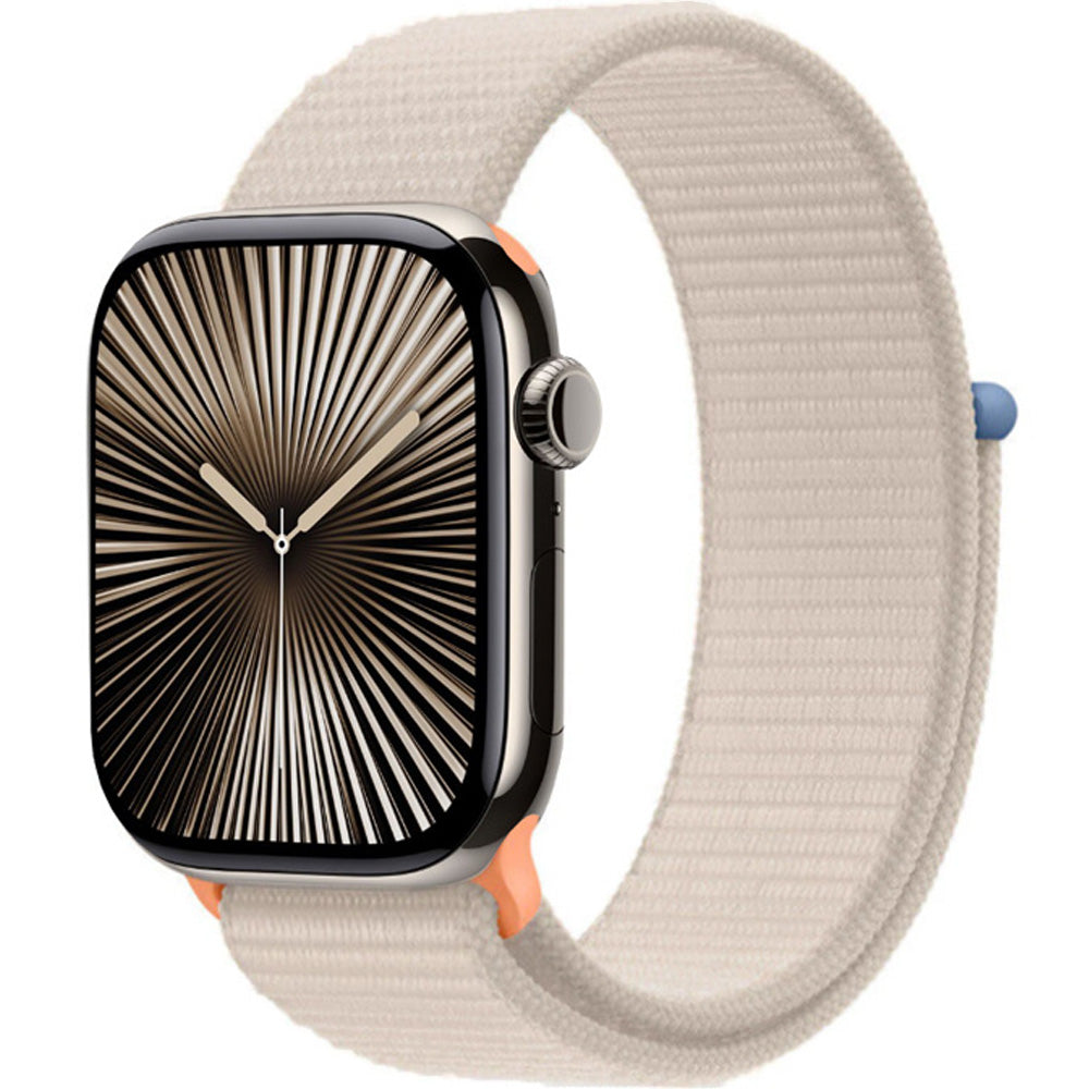 Armband für Apple Watch 42/41/40/38 mm, Crong Nylon, Beige