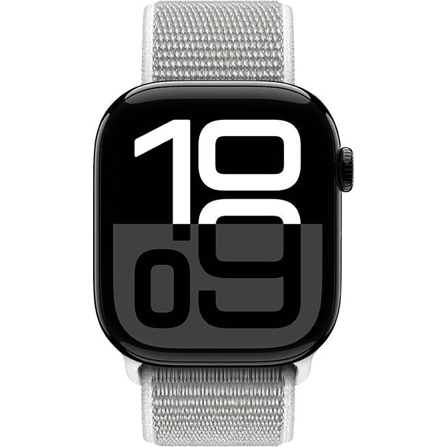 Nylon Armband für Apple Watch 49/46/45/44 mm, Crong Nylon, Weiß-Grau