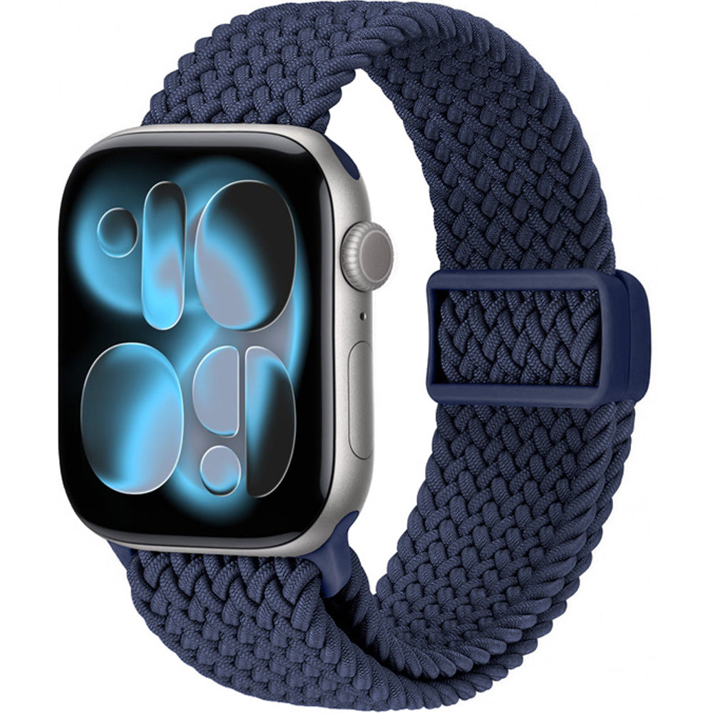 Armband für Apple Watch 42/41/40/38 mm, Crong Wave Band, Dunkelblau