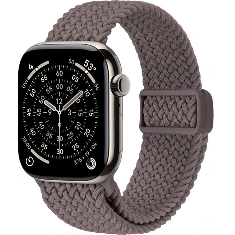 Armband für Apple Watch 49/46/45/44 mm, Crong Wave Band, Braun